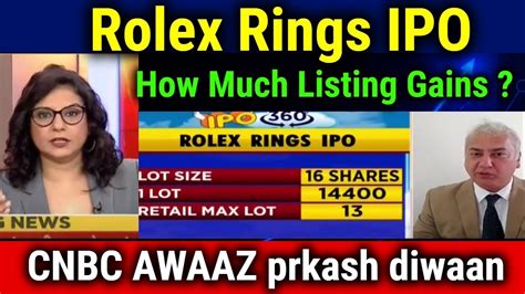 rolex ipo allotment|rolex ring ipo price.